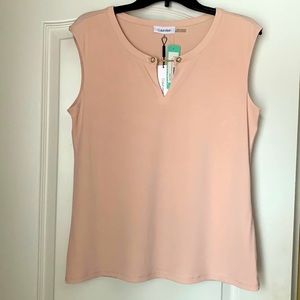Blush pink Calvin Klein blouse